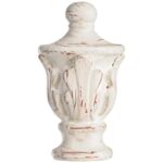 PEACOCK PRINT SHADE ANTIQUE WHITE FLOOR LAMP