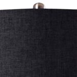 SMOKED GRAY GLASS TABLE LAMP