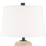 PEBBLED COASTAL MODERN TABLE LAMPS