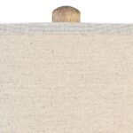 COASTAL RUSTIC PICKLED WOOD FLOOR LAMP