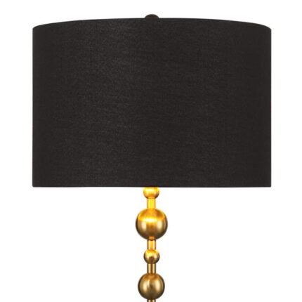 HARLOWE BLACK AND GOLD FLOOR LAMP