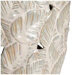 COASTAL LEAF CREAM CERAMIC TABLE LAMP