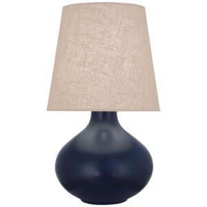 MATTE MIDNIGHT BLUE CERAMIC TABLE LAMP