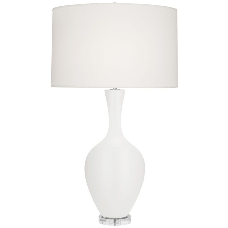 MATTE LILLY GLAZED CERAMIC TABLE LAMP