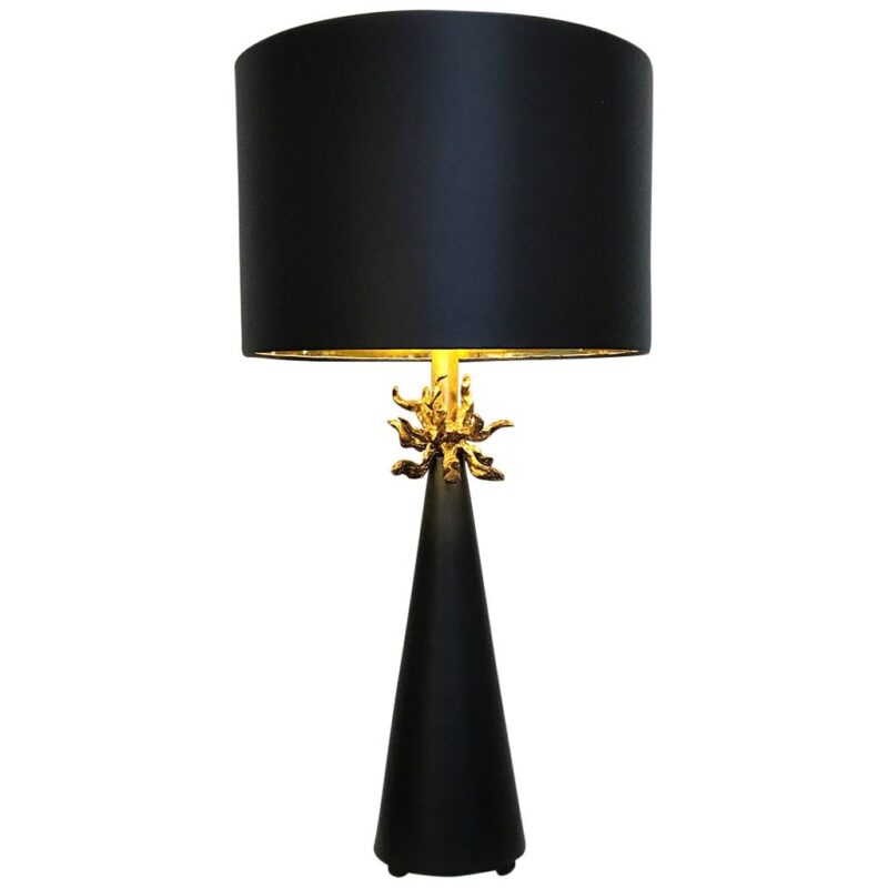METAL CONE SHAPED TABLE LAMP