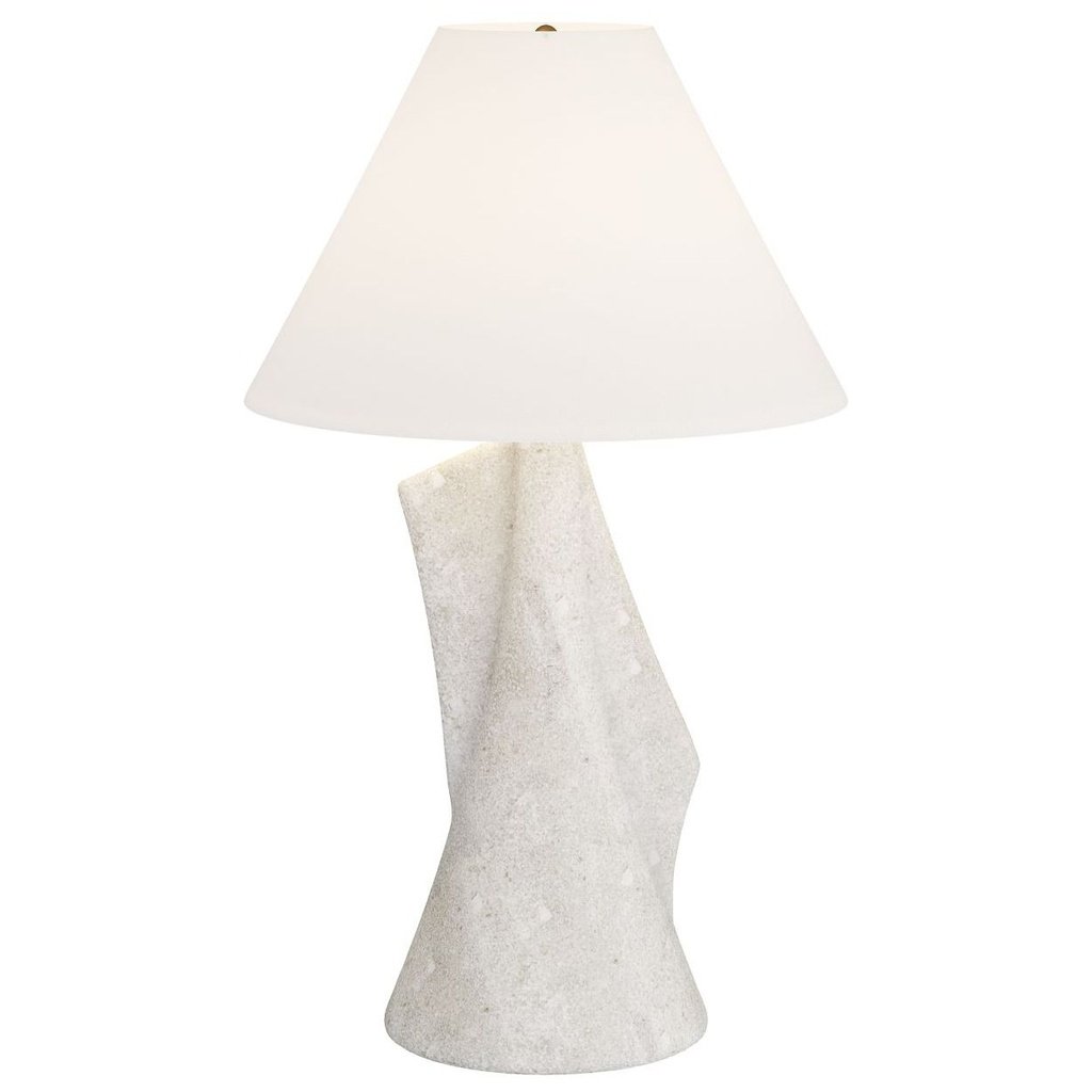 230_image1 IVORY WHITE SCULPTURE TABLE LAMP