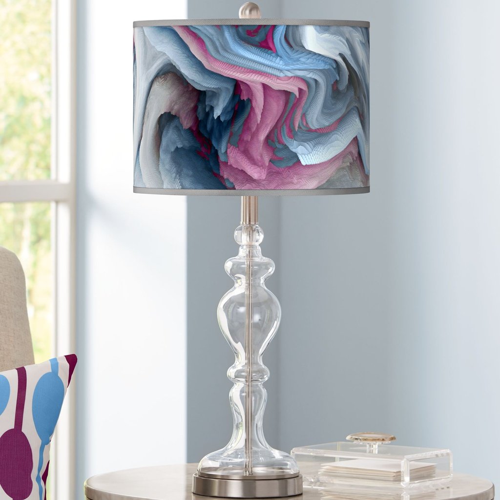 233_image2 EUROPA SHADE CLEAR GLASS TABLE LAMP