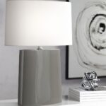 VICTOR ASH GLAZED CERAMIC TABLE LAMP