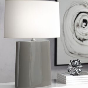 VICTOR ASH GLAZED CERAMIC TABLE LAMP