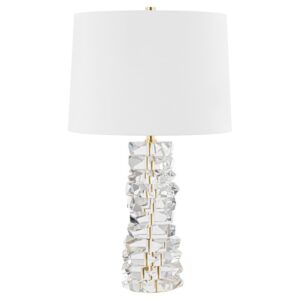 BELLARIE CRYSTAL GLASS TABLE LAMP