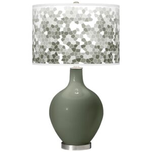 MOSAIC SHADE DEEP LICHEN GREEN TABLE LAMP