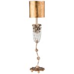 VENETIAN BEIGE PATINA CRYSTALS TABLE LAMP