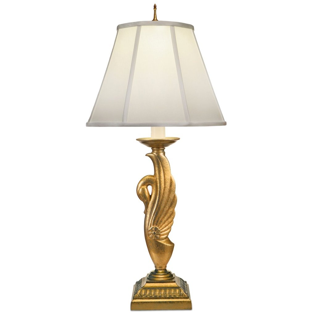 263_image1 GOLD SWAN FRENCH TABLE LAMP