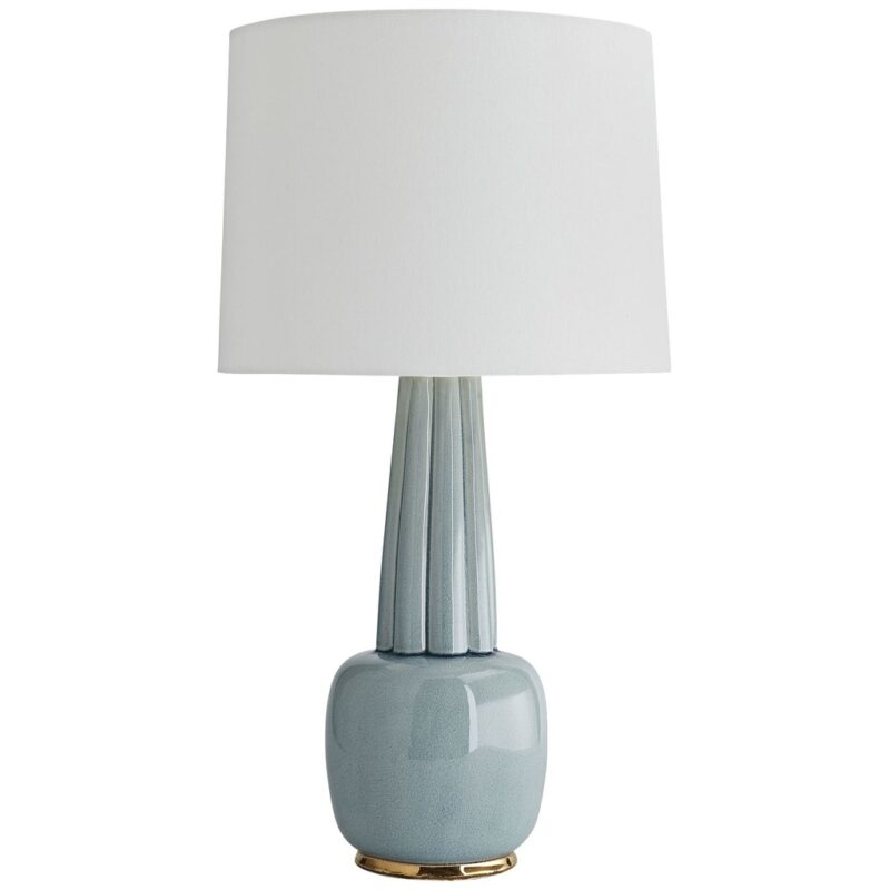 CELADON BLUE PORCELAIN TABLE LAMP
