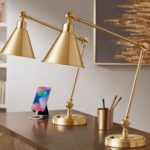 LIGHTING WRAY WARM ANTIQUE GOLD TABLE LAMP