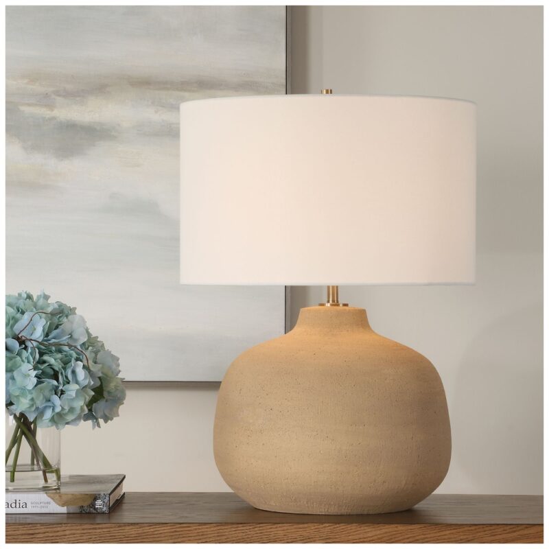 TERRACOTTA TABLE LAMP
