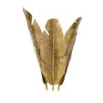TROPICAL VINTAGE BRASS METAL FLOOR LAMP