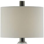 LOGAN BLACK AND WHITE REACTION GLASS TABLE LAMP