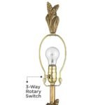 GOLD LEAF FINISH TABLE LAMP