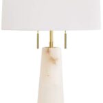 NATURAL STONE ALABASTER TABLE LAMP