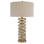 METAL RINGS MODERN COLUMN TABLE LAMP