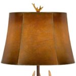 DEER ANTLER RUSTIC WESTERN TABLE LAMP