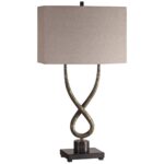 UTTERMOST TALEMA TWISTED STEEL BASE TABLE LAMP