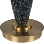 DARK NAVY BLUE CERAMIC TABLE LAMP