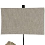 DAPPLE GRAY HORSE FIGURINE TABLE LAMP