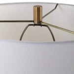 SATIN WHITE SCULPTURE CERAMIC TABLE LAMP