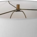 MATTE WHITE GLAZE CERAMIC TABLE LAMP