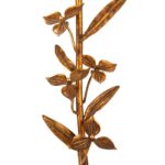 MODERN FLOWER BRASS BUFFET LAMP