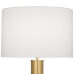 MODERN BRASS METAL COLUMN TABLE LAMP