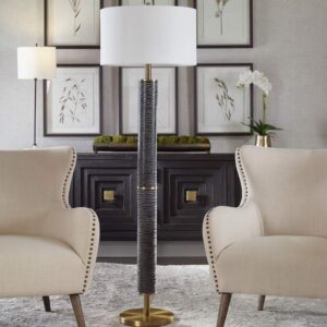 SUMMIT RUSTIC CARVED FLOOR LAMP