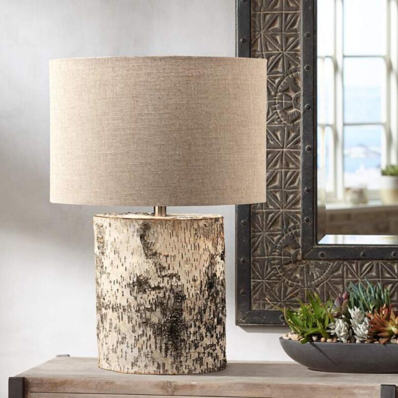 FORRESTER BIRCH VENEER TABLE LAMP