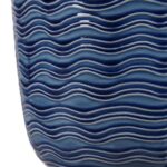 BLUE WAVY TEXTURE CERAMIC TABLE LAMP