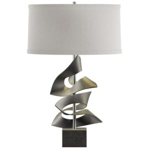 GALLERY FLAX SHADE NATURAL IRON TABLE LAMP