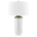 AGED BRASS CERAMIC MEADOW OMBRE TABLE LAMP