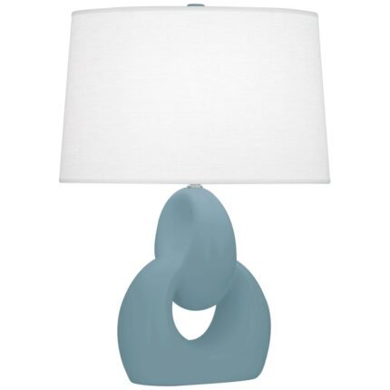 FUSION MATTE BLUE TABLE LAMP