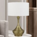 HOVE HAND HAMMERED METAL TABLE LAMP