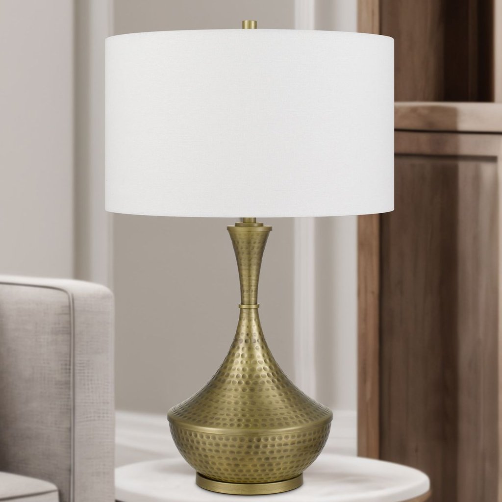 366_image2 HOVE HAND HAMMERED METAL TABLE LAMP