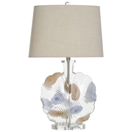 FOSSIL GLASS TABLE LAMP
