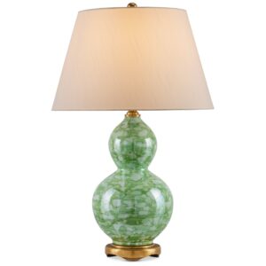 OCEAN GREEN PORCELAIN TABLE LAMP