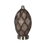 KIMBALL CARVED WOOD TABLE LAMP