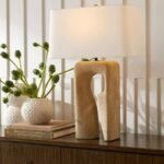 TRAVERTINE TABLE LAMP