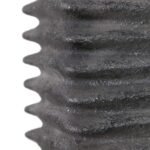 METALLIC CHARCOAL GLAZE CERAMIC TABLE LAMP