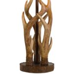 DEER ANTLER RUSTIC WESTERN TABLE LAMP