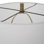 MODERN TEXTURED WHITE CERAMIC TABLE LAMP