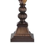 MARBLE ALABASTER GLASS TABLE LAMP