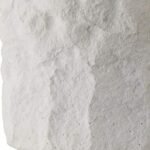 WHITE SANDSTONE FINISH WHITE TABLE LAMP